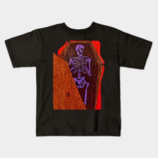 Skeleton Kids T-Shirt by Holliekaye